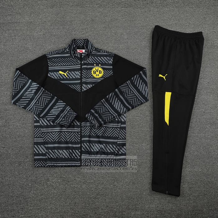 Chandal de Chaqueta del Borussia Dortmund 2022-2023 Gris